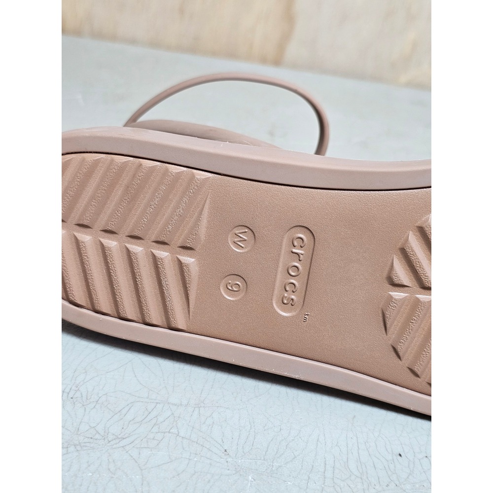 CROCS Miami Ankle Strap Sandal in color Milk Chocolate. - Picture 7 of 12